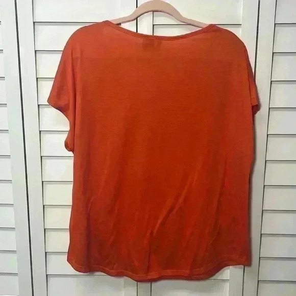 New Directions Studded Top Size 2X Orange - Picture 5 of 5